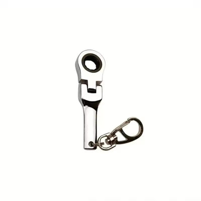 10MM WRENCH KEYCHAIN CHROME + CARBON WALLET