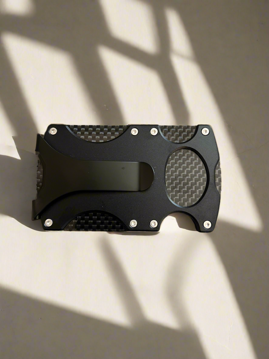 10MM WRENCH KEYCHAIN BLACK + CARBON WALLET