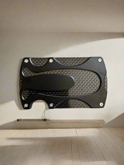 10MM WRENCH KEYCHAIN BLACK + CARBON WALLET